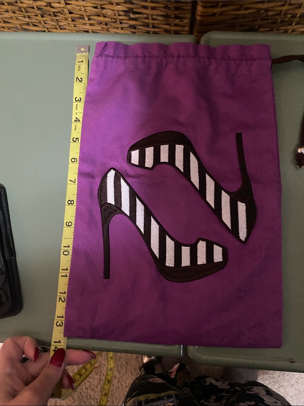 Vintage Henry Bendel Drawstring 3 Shoe Dust Bag bundle & small phone wallet - Picture 6 of 16